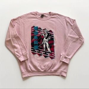Pink Graphic Crewneck Sweatshirt Mens Medium Anime Streetwear
Pullover